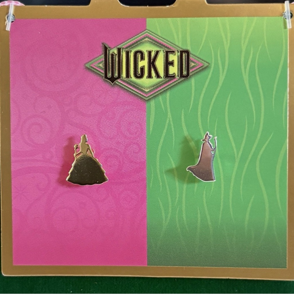 Wicked Elphaba And Glinda Exclusive Sterling Silver 925 Earrings